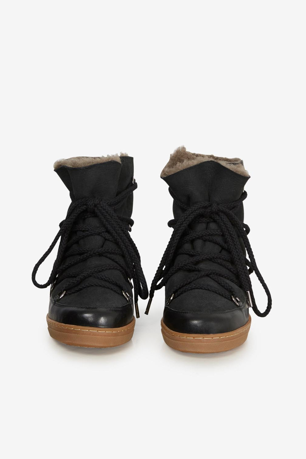 Nowles shearling-lined snow boots - 黒 - Woman - 3