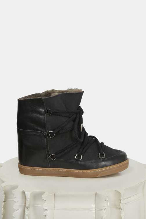 Nowles shearling-lined snow boots - 黒 - Woman - 2