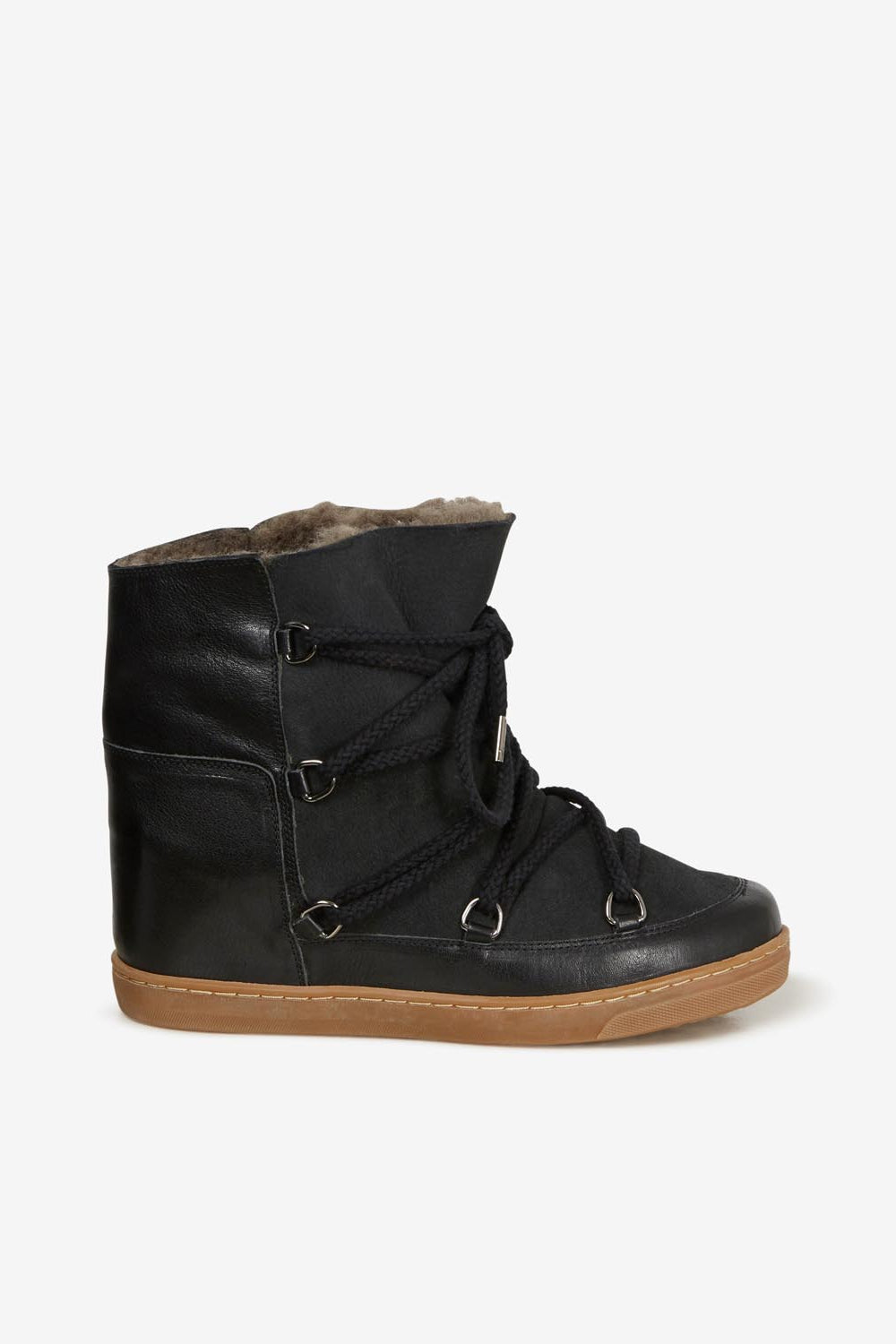 Nowles shearling-lined snow boots - 黒 - Woman - 5