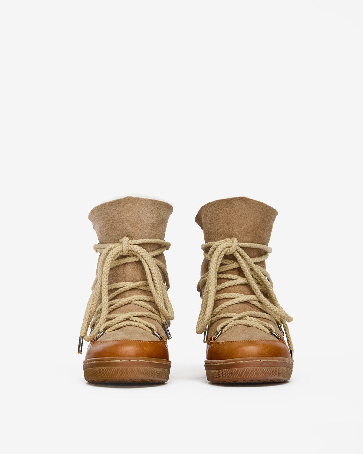 Nowles 송아지 가죽 스노우 부츠 Woman Camel 2