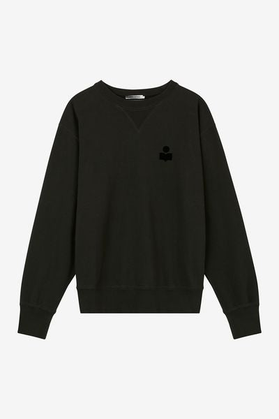 Mike cotton sweatshirt - Nero lavato - Man - 1