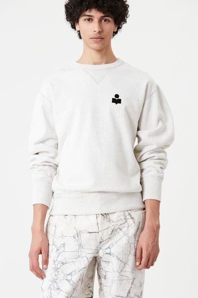 Mike cotton sweatshirt - Ecru - Man - 4