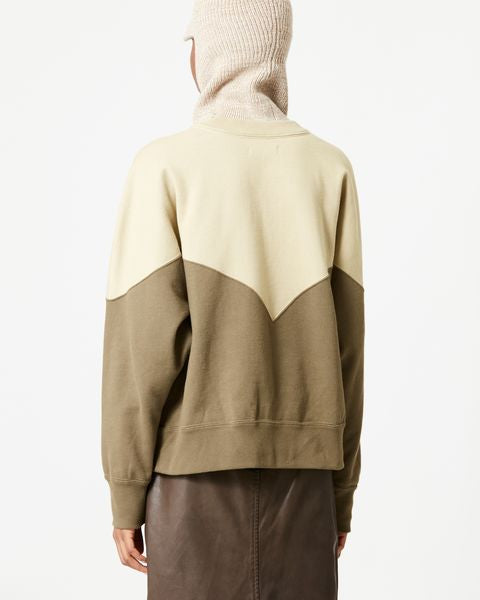 Houston sweatshirt Woman Khaki 3