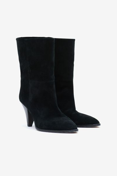 Rouxa suede ankle boots - 黒 - Woman - 5