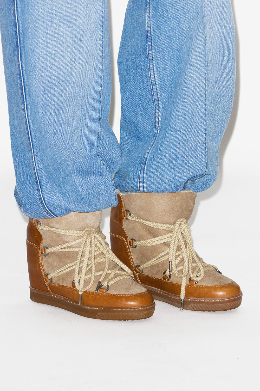 Nowles ファー付き アフタースキーブーツ - Camel - Woman - 4