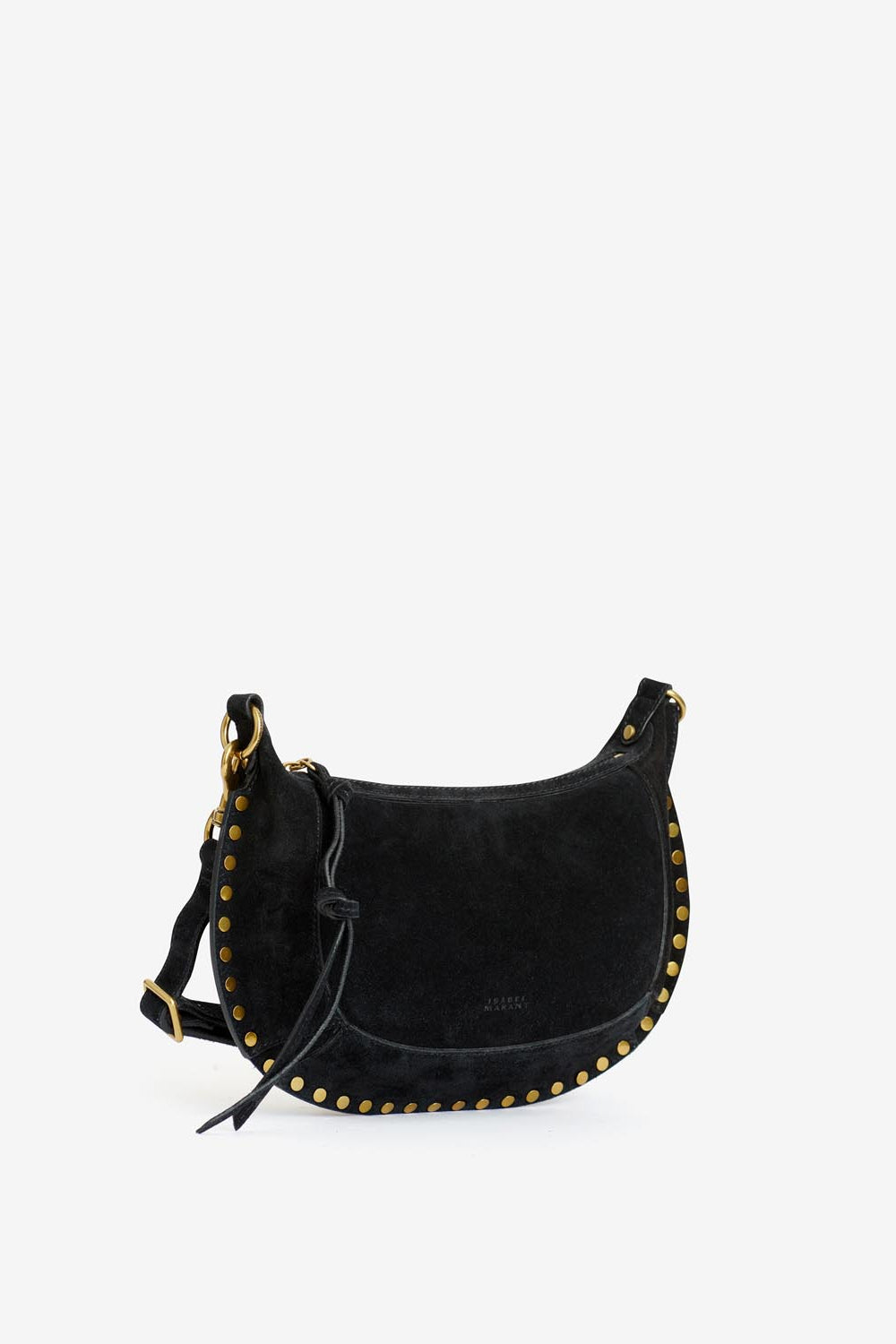 Oskan moon leather shoulder bag - Black - Woman - 5