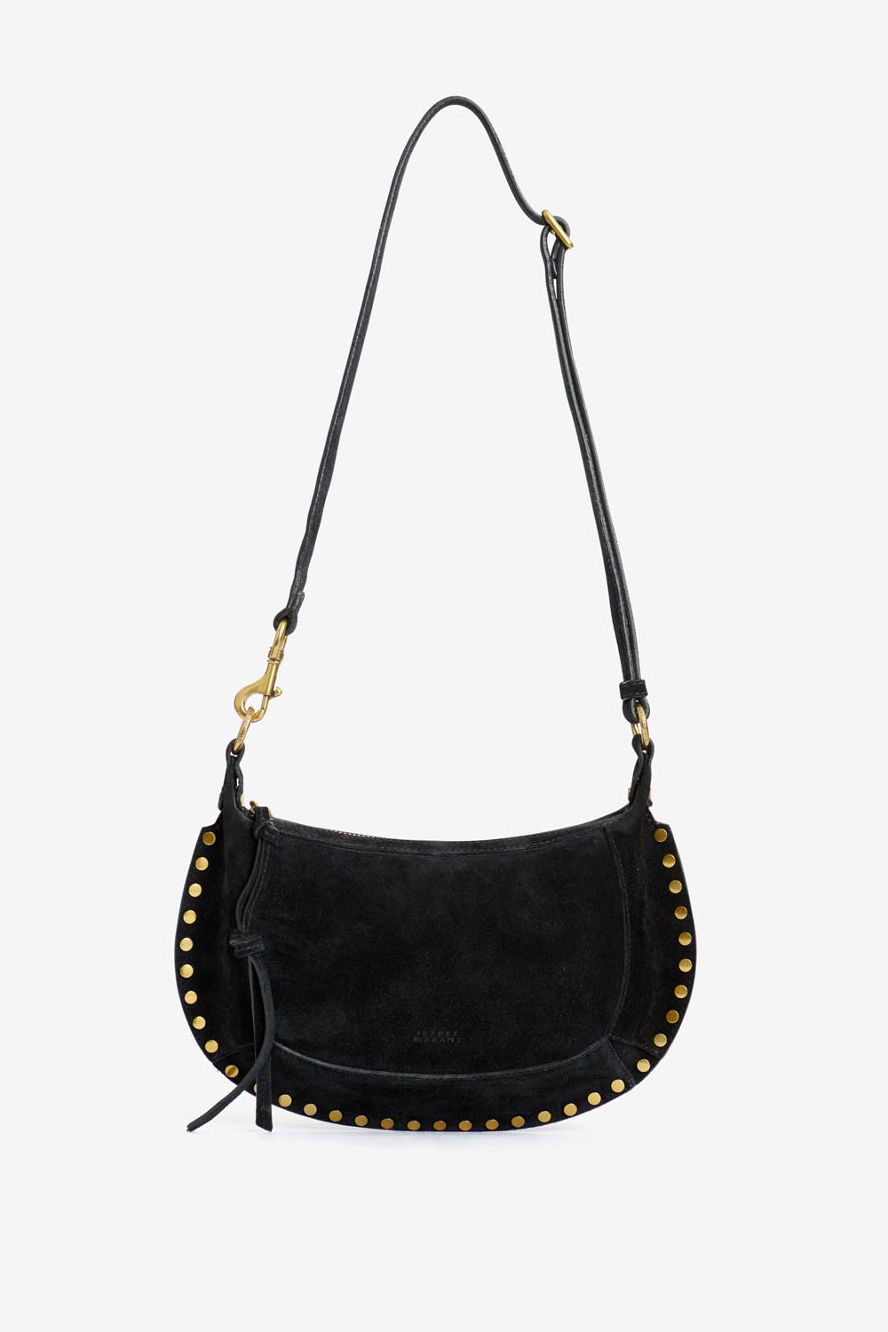 Oskan moon leather shoulder bag - Black - Woman - 6