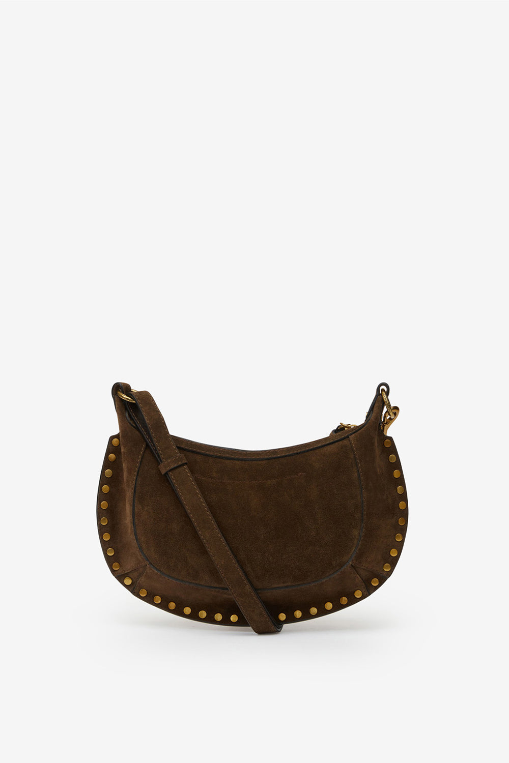 Oskan moon suede calfskin baguette handbag - Bronze - Woman - 3