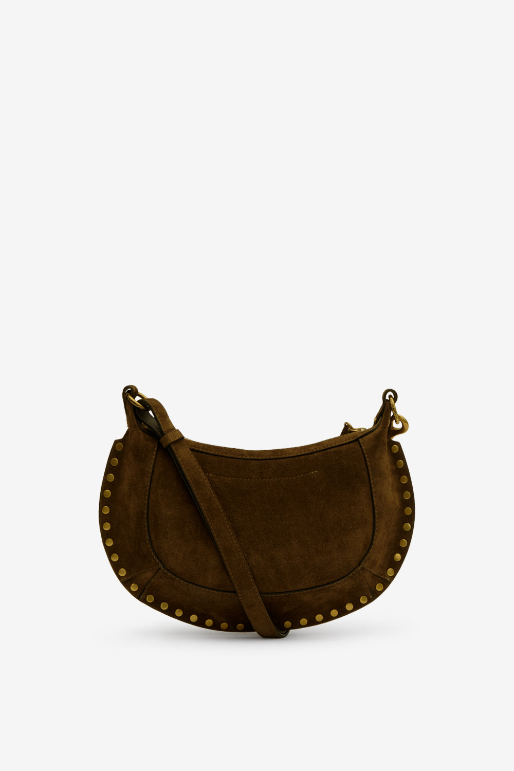 Oskan moon suede calfskin baguette handbag - Bronze - Woman - 5