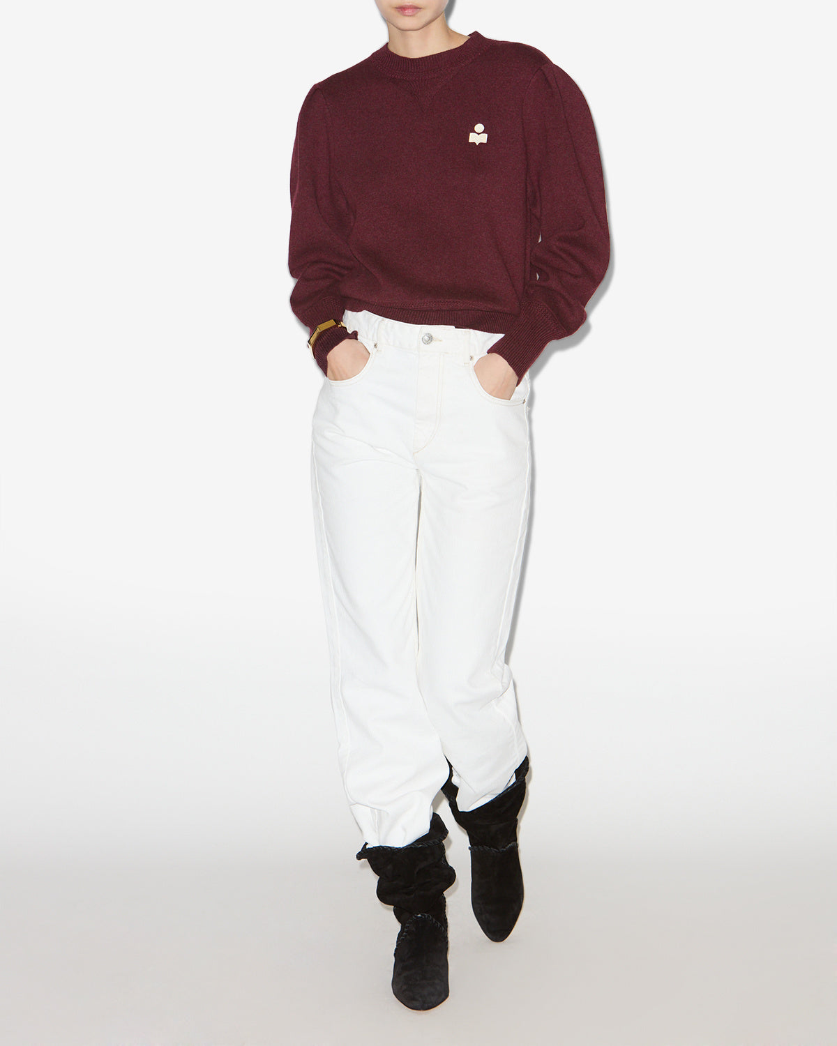 Kelaya sweater Woman Burgundy 4