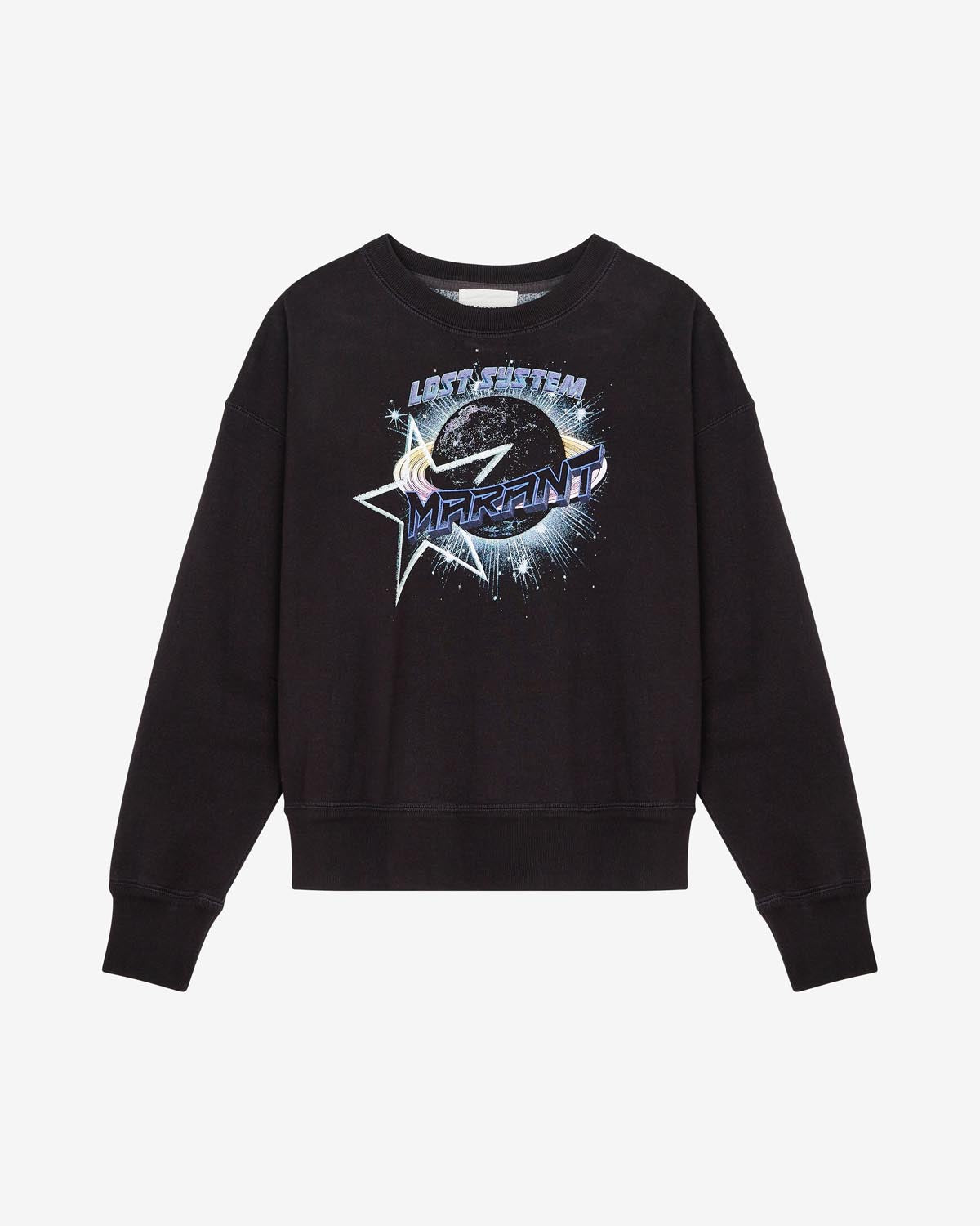 Sweatshirt mobyli mit logo Woman Schwarz gewaschen 1
