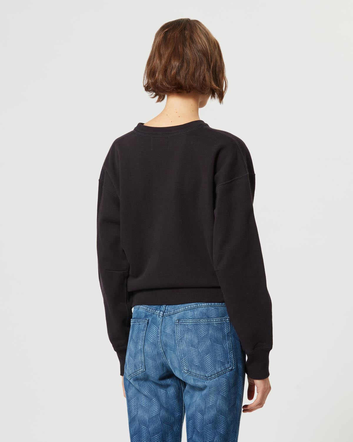 Sweatshirt mobyli mit logo Woman Schwarz gewaschen 3