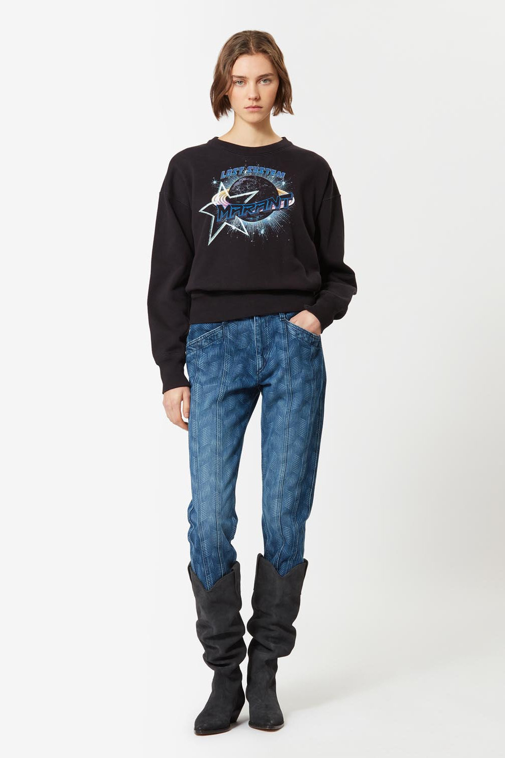 Mobyli sweatshirt - Black - Woman - 2