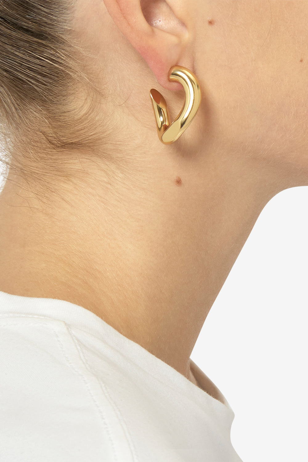 Links hoop earrings - Gold - Woman - 5