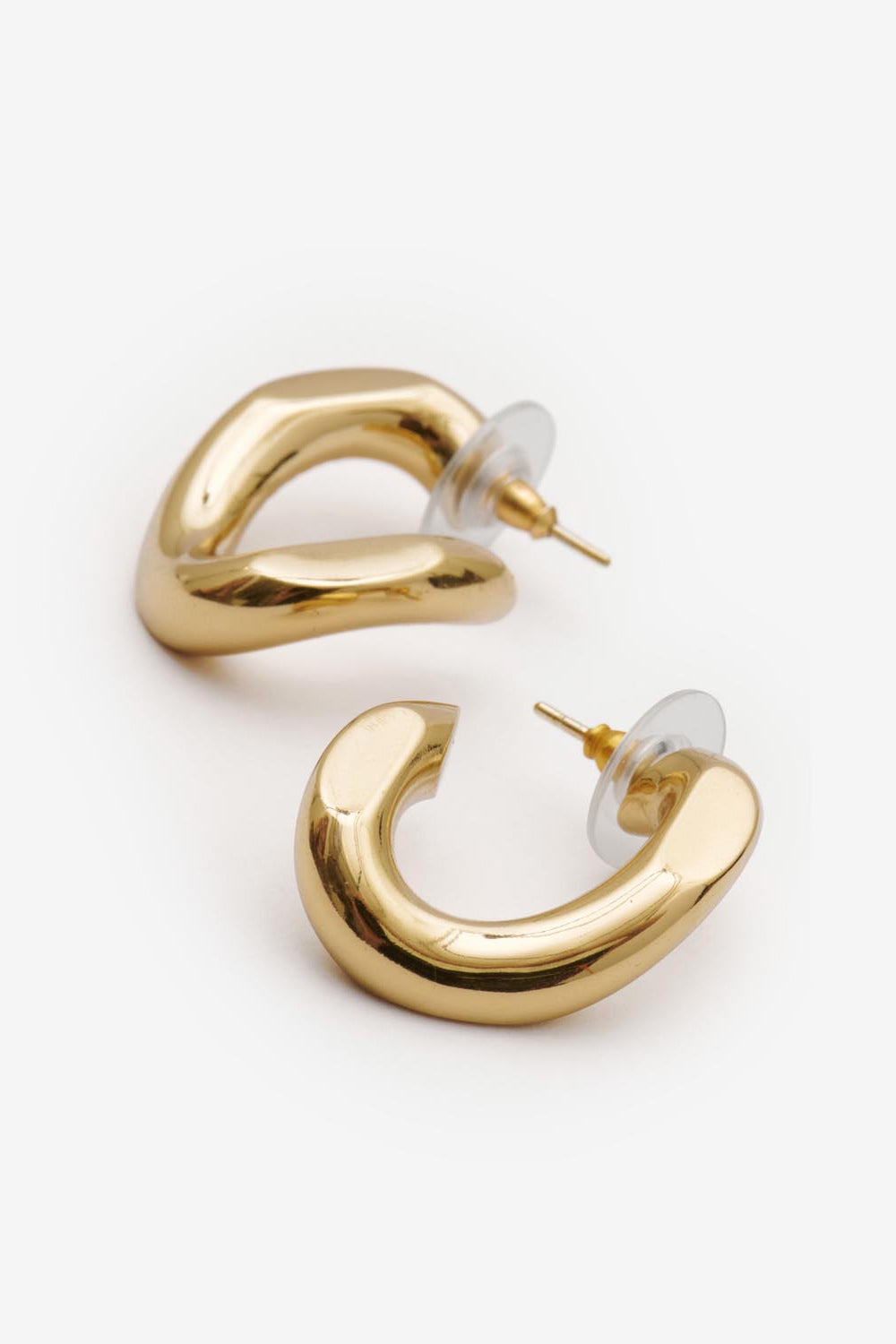 Links hoop earrings - Gold - Woman - 8