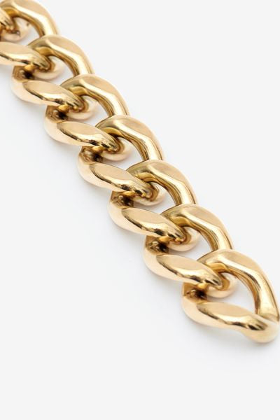 Oversized-kettenarmband links - Golden - Woman - 5