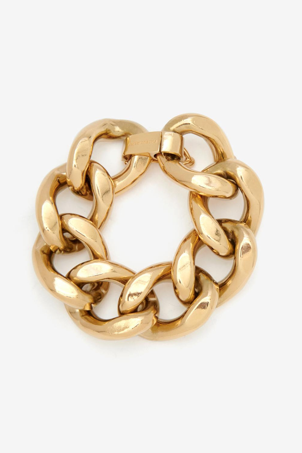 Oversized-kettenarmband links - Golden - Woman - 1