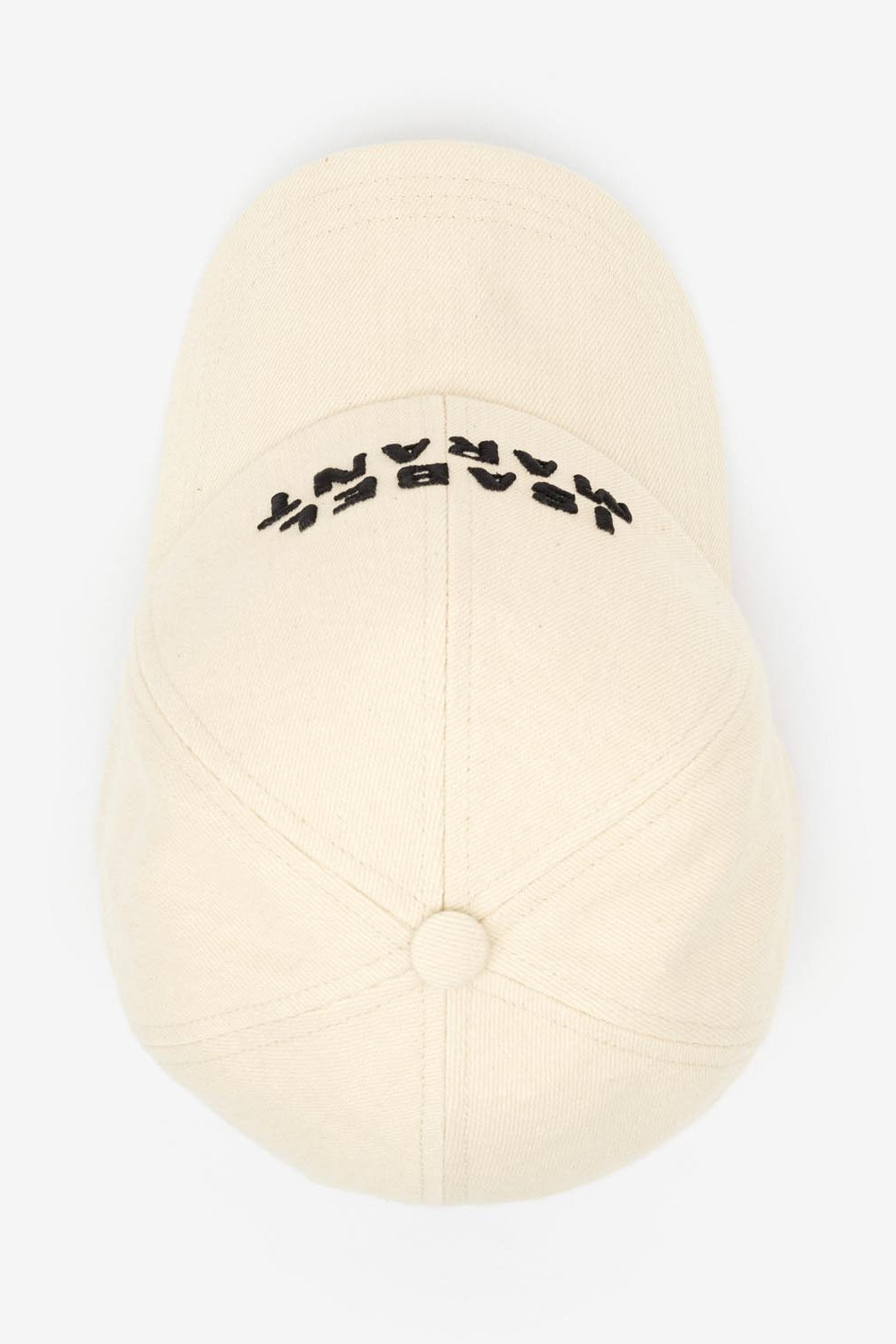 Tyron embroidered cotton cap with logo - Ecru and black - Woman - 5