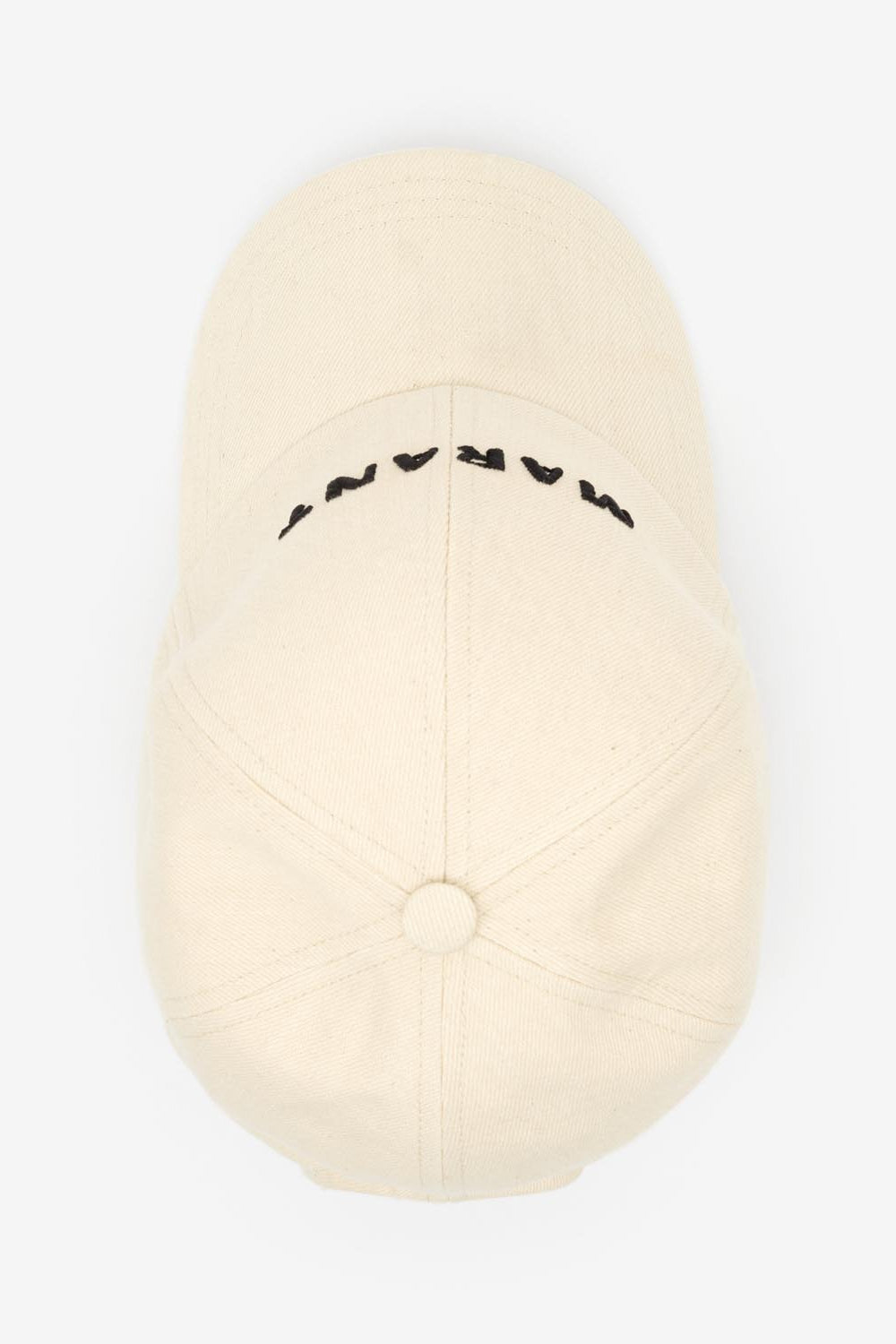 Tyron cap with embroided logo - Ecru and black - Man - 5