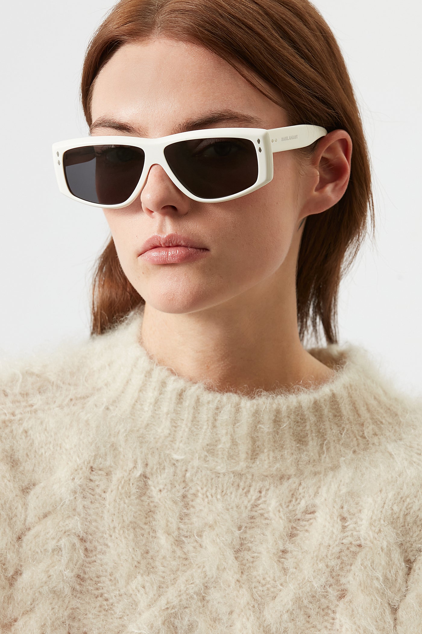 Gafas de sol rectangulares micky - Ivory-gray - Woman - 2