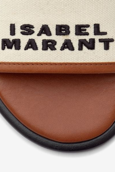 Vikee sandals - Ecru-cognac - Woman - 5