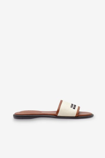 Vikee sandals - Ecru-cognac - Woman - 1