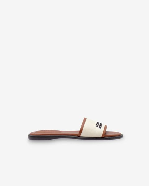 Sandalen vikee Woman Ecru-cognac 5