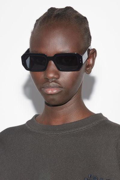 Lizzy rectangular sunglasses - Black pall-gray - Woman - 4