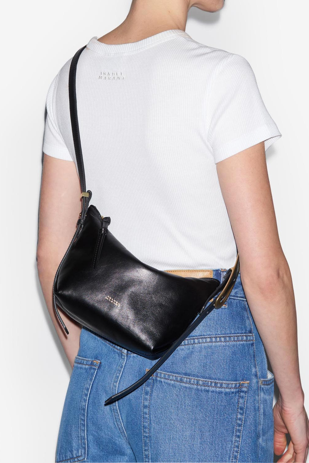 Leyden mini bag in lambskin leather - Black - Woman - 2