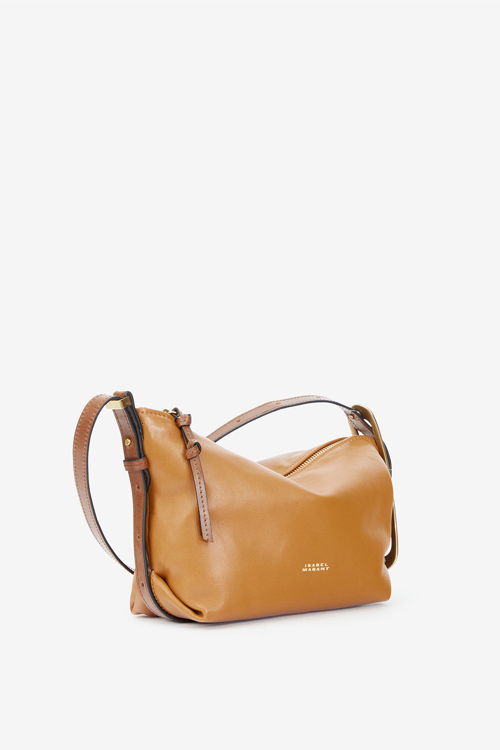Leyden mini bag in lambskin leather - Cognac - Woman - 5