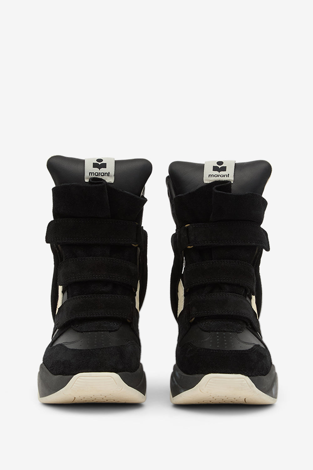 Balskee high-top leather wedge sneakers - Black - Woman - 4