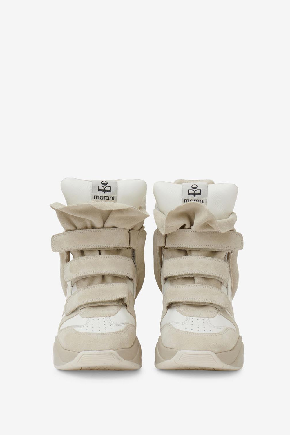 Balskee high-top leather wedge sneakers - White - Woman - 4