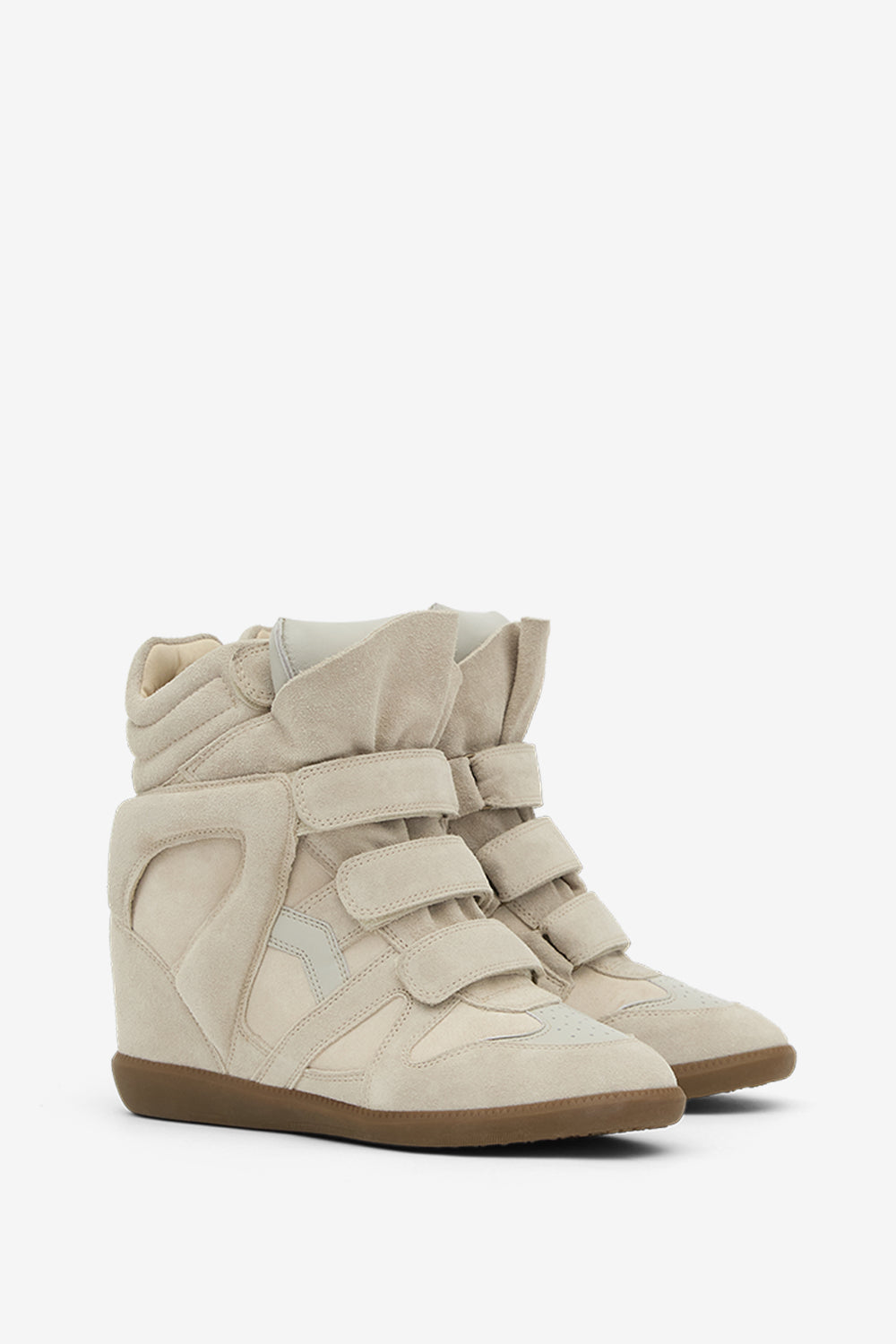 Bekett leather wedge sneakers - Ecru - Woman - 3