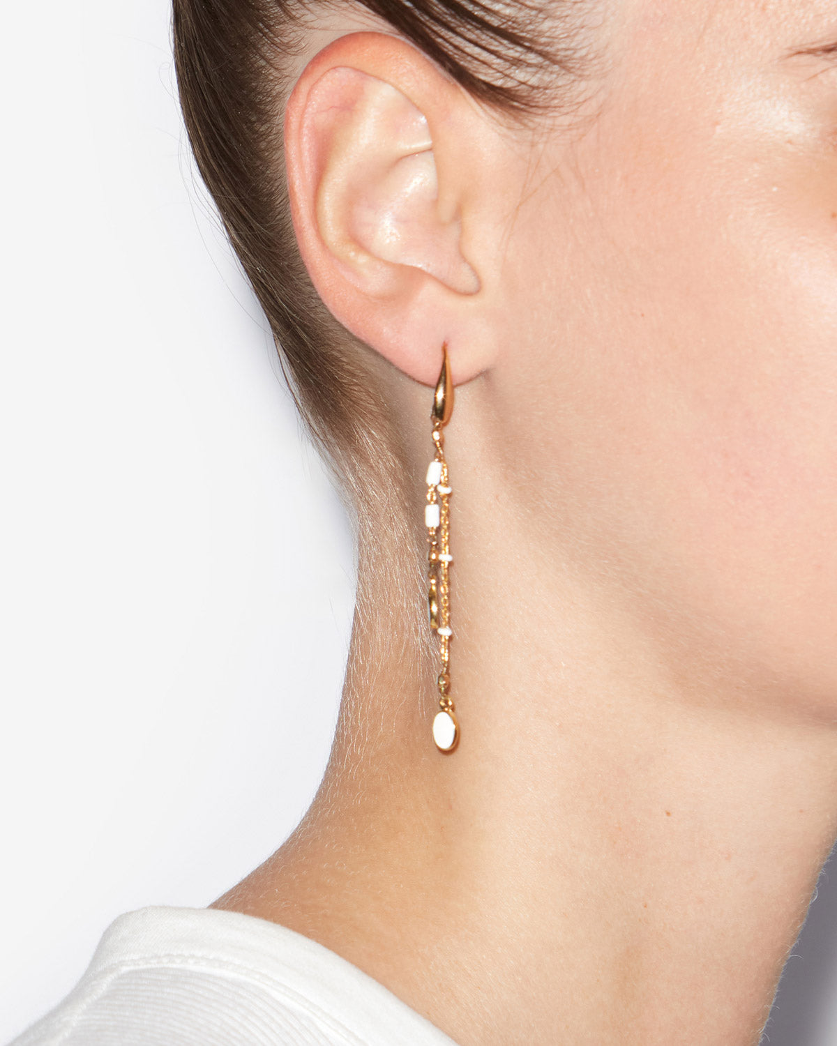 Boucles d'oreilles casablanca Woman Écru 2