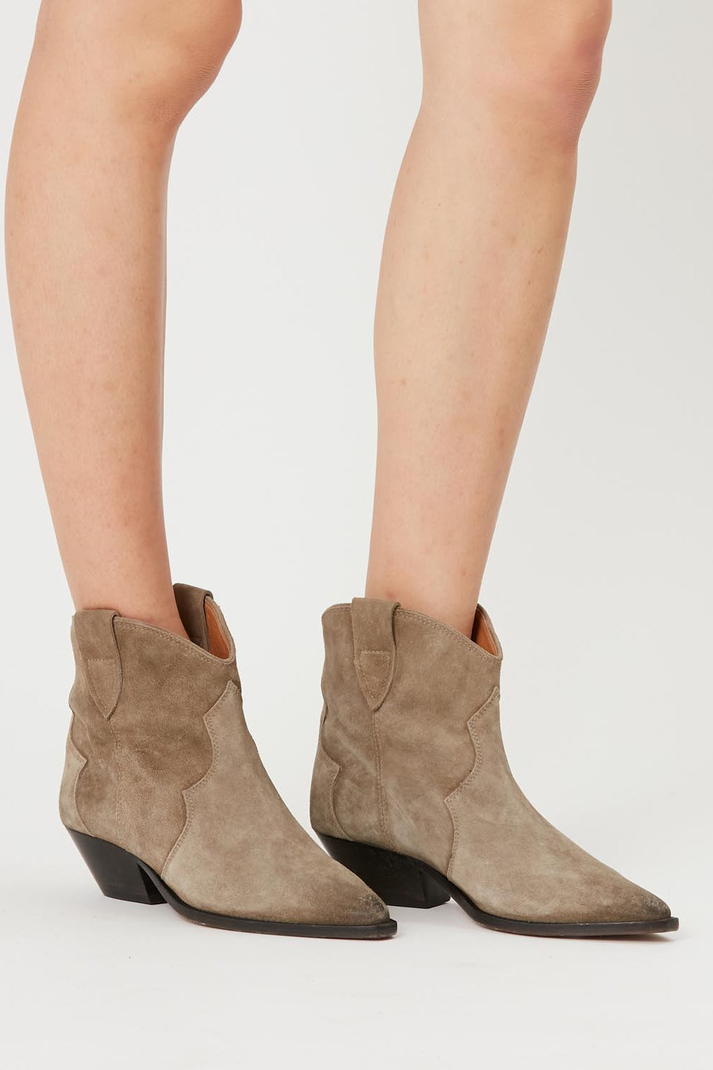 Dewina カーフスエードレザー製 サンティアゴブーツ - Taupe - Woman - 5