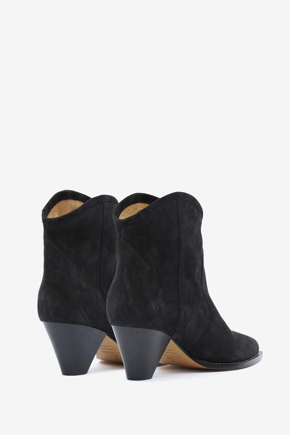 Darizo カーフスエードレザー製 ヒール付き サンティアゴブーツ - ウォッシュドブラック - Woman - 2