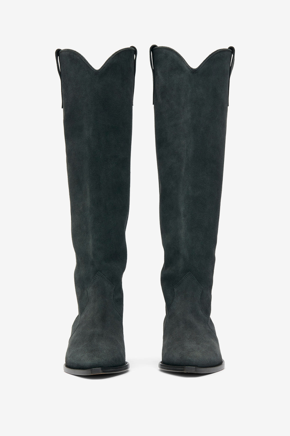 Denvee カーフスエードレザー製 サンティアゴブーツ - ウォッシュドブラック - Woman - 4