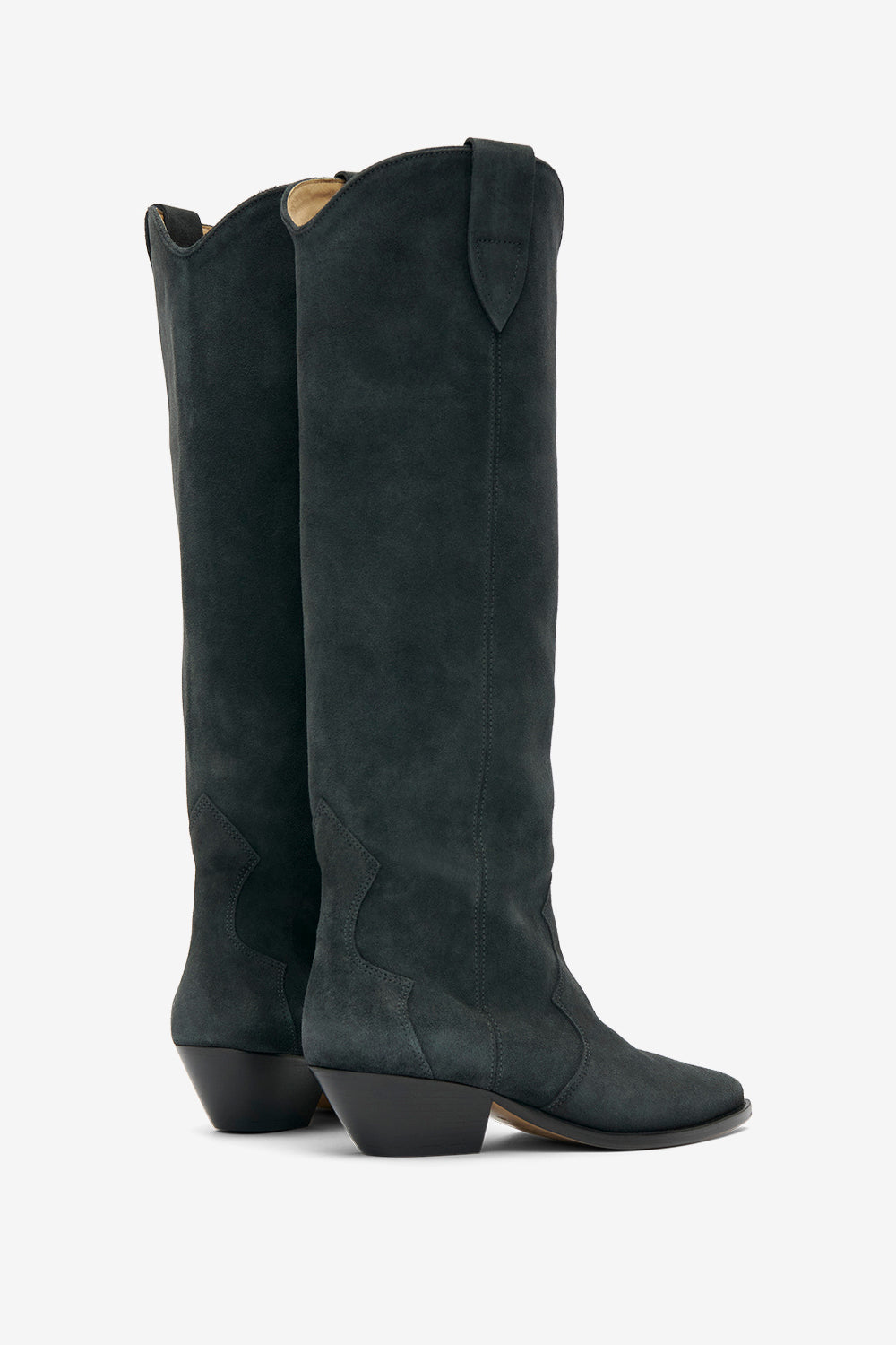 Denvee カーフスエードレザー製 サンティアゴブーツ - ウォッシュドブラック - Woman - 2