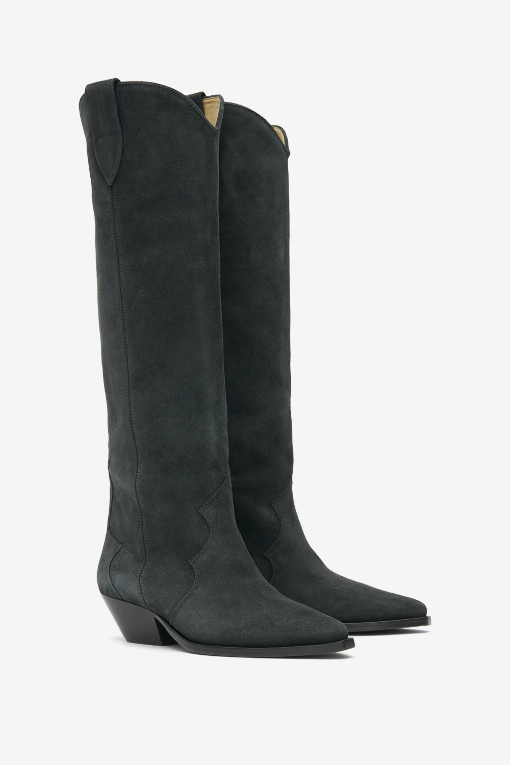 Denvee カーフスエードレザー製 サンティアゴブーツ - ウォッシュドブラック - Woman - 3