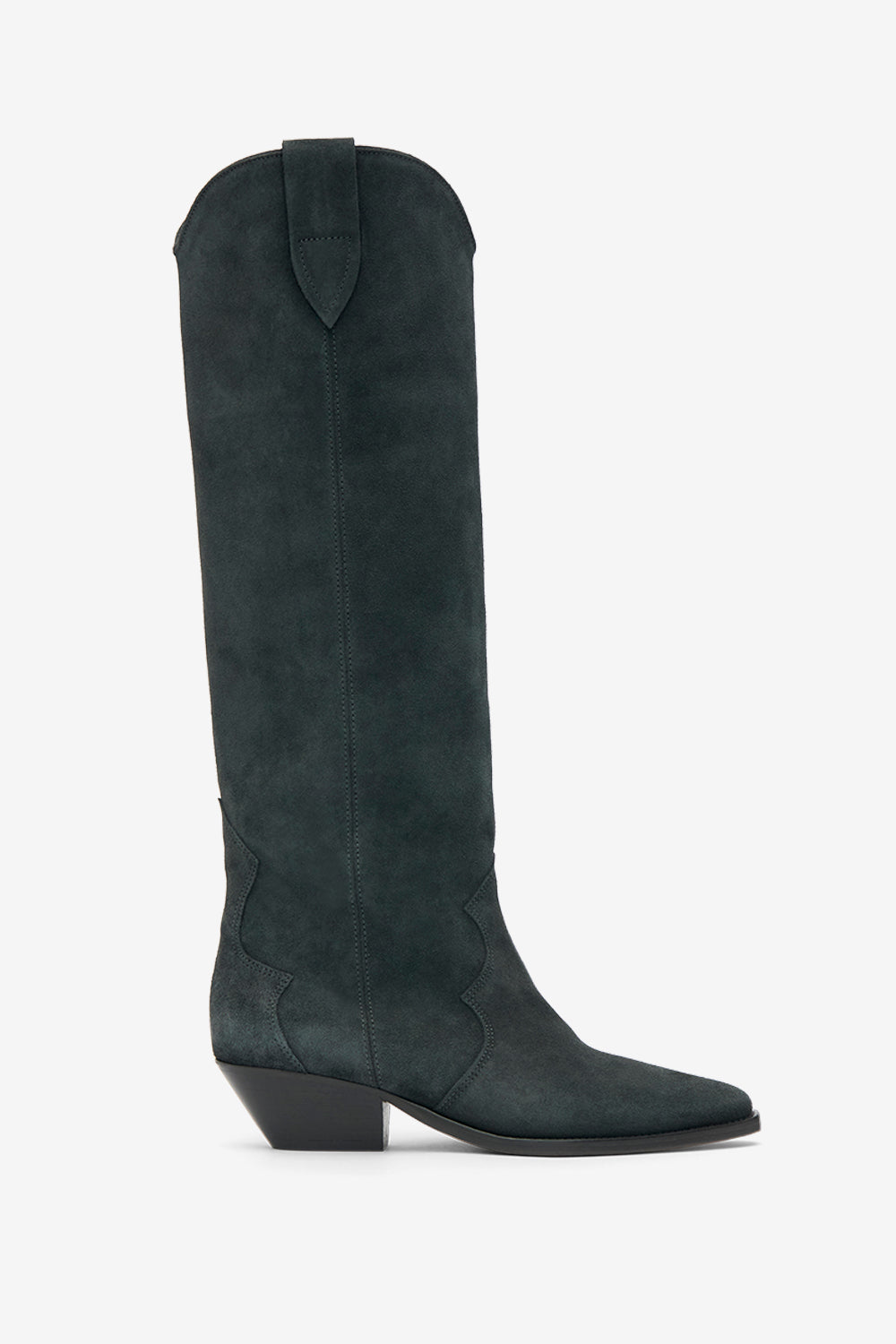 Denvee カーフスエードレザー製 サンティアゴブーツ - ウォッシュドブラック - Woman - 1