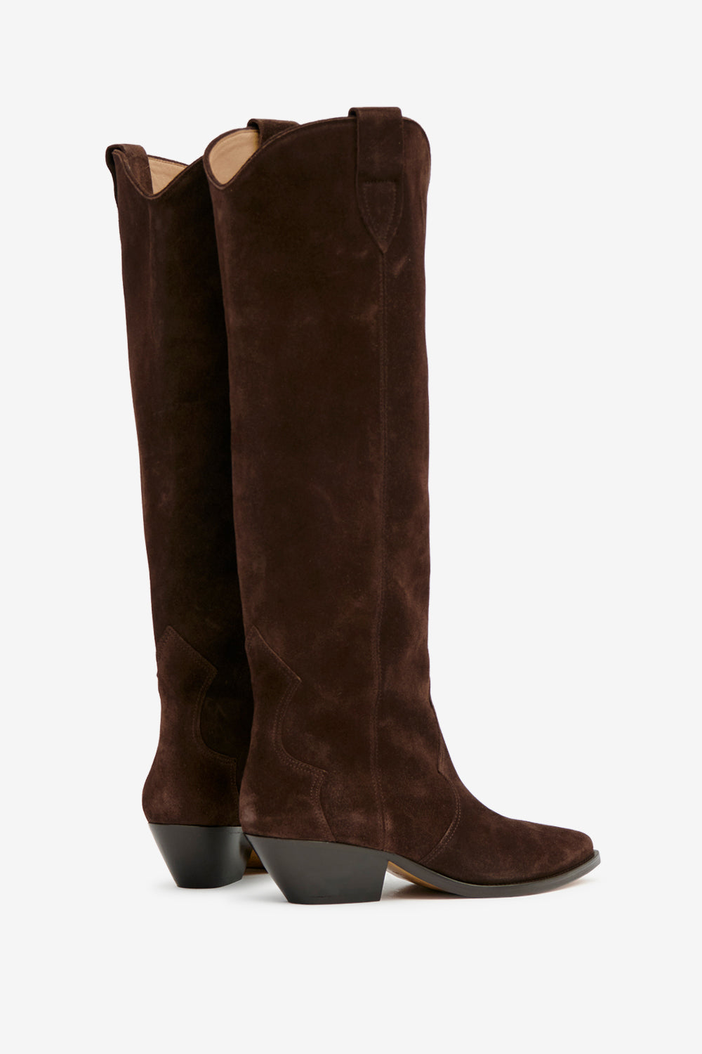 Denvee カーフスエードレザー製 サンティアゴブーツ - Chocolate - Woman - 2