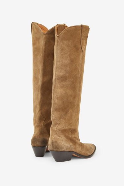 Denvee カーフスエードレザー製 サンティアゴブーツ - Taupe - Woman - 6