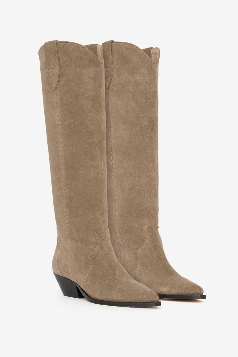 Denvee カーフスエードレザー製 サンティアゴブーツ - Taupe - Woman - 3