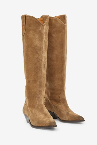 Denvee カーフスエードレザー製 サンティアゴブーツ - Taupe - Woman - 7