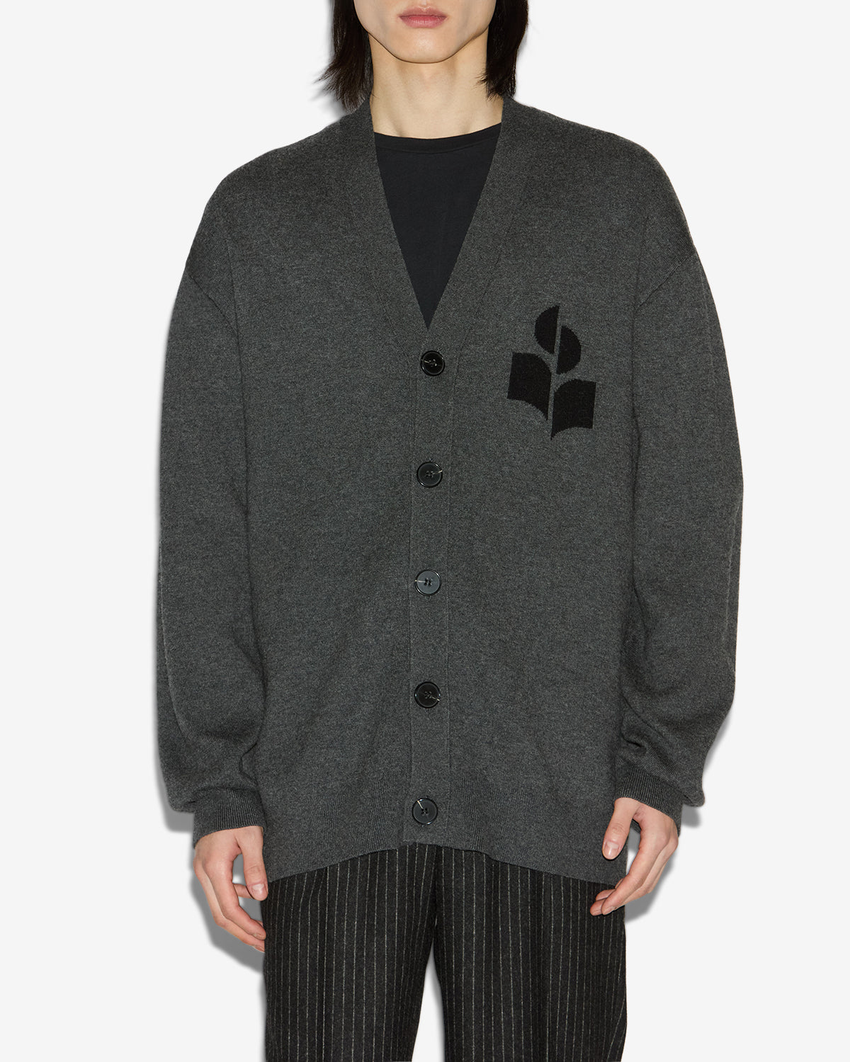Curtis cardigan Man Anthracite 5