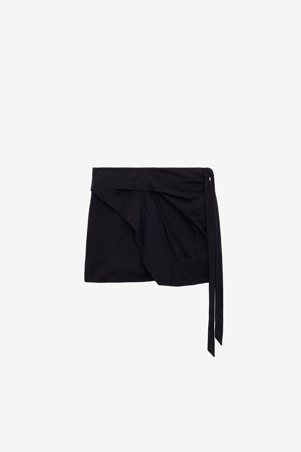 Berenice jersey mini wrap skirt - Black - Woman - 2