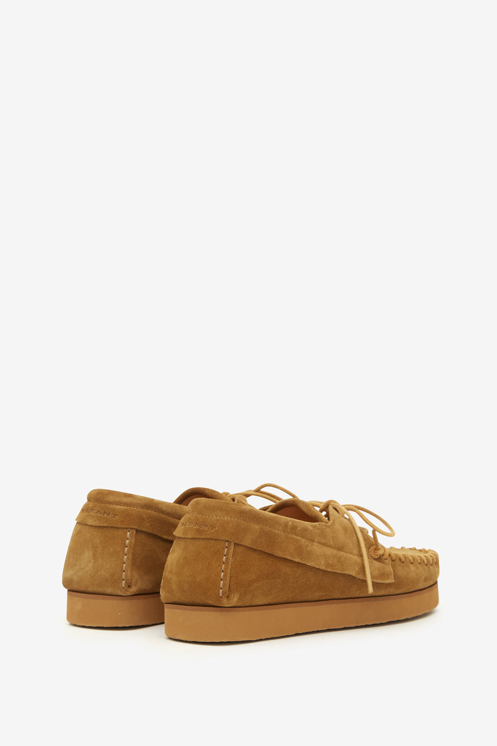 Fylan suede calfskin leather loafers - Sepia - Man - 2