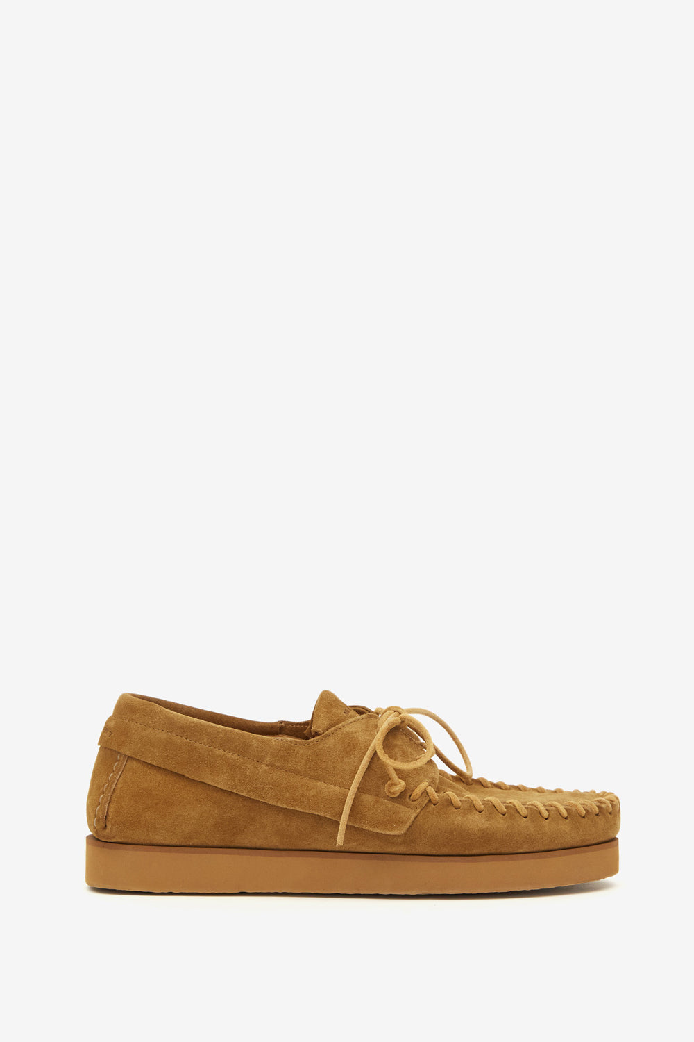 Fylan suede calfskin leather loafers - Sepia - Man - 1