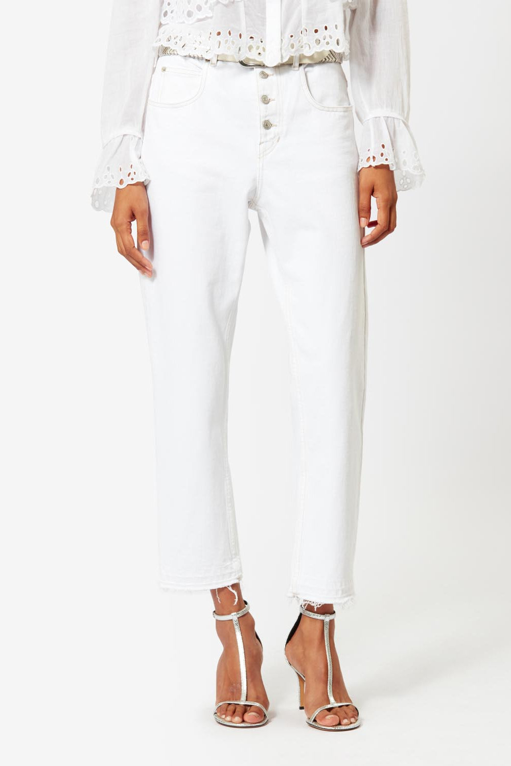 Belden regular jeans - 白 - Woman - 6