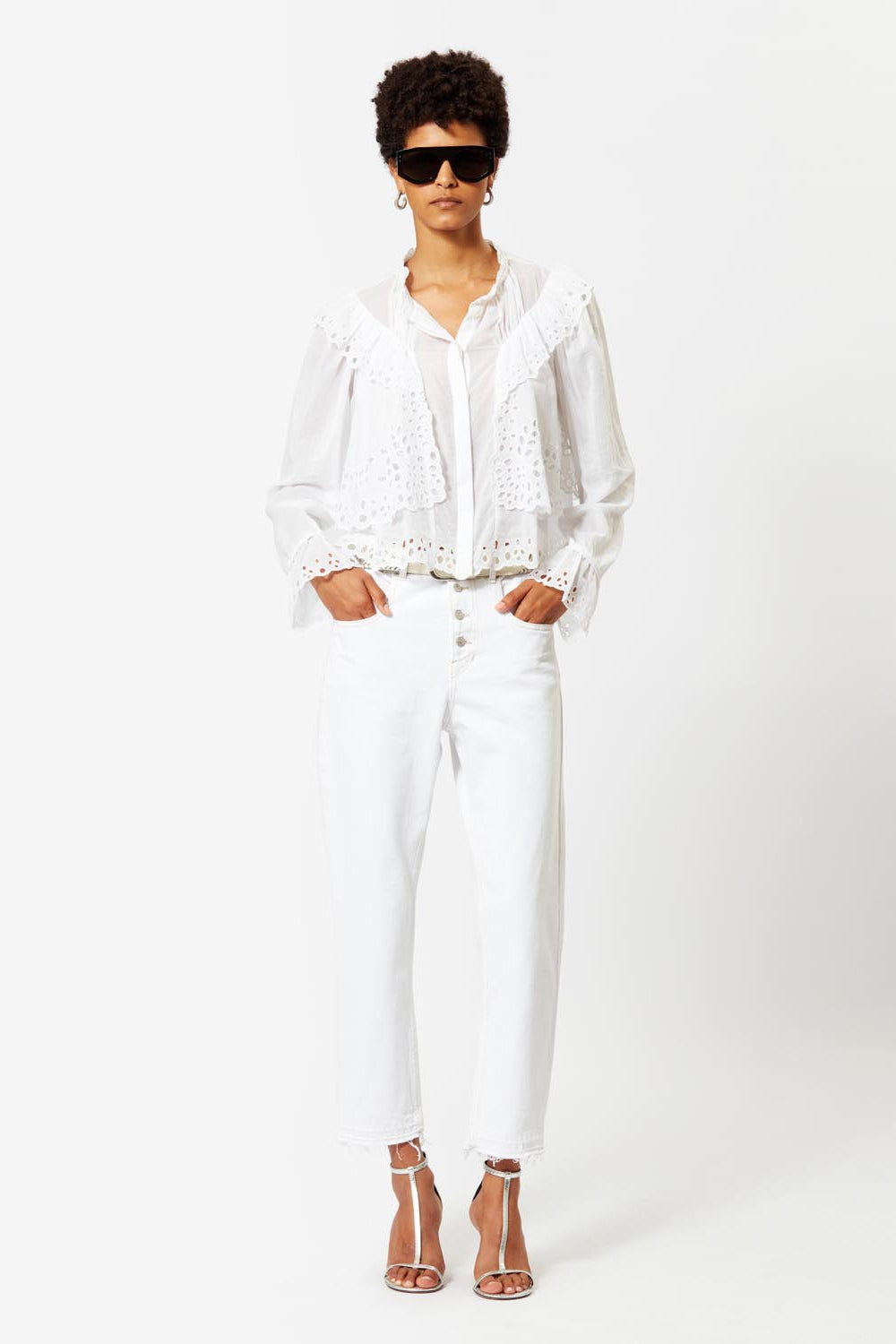 Belden regular jeans - 白 - Woman - 4